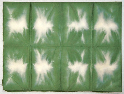 Корейская бумага ханди ручной выделки, микс зелено-болотный белый, лист А4+, арт. 7046 лист формата А4+ (зелено-болотный белый), плотность 70гр., (используется для листьев, фона, перьев, объемных цветов).