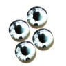 Стеклянные радужно-светло-серые глазки, 12 мм, 4 шт., арт. GL-1213