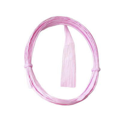 Плоская бумажная веревочка № 02: цвет Розовый, 5 метров Twistart бумажная лента, 4 см (в раскрутке) х 5 м
