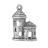 Шарм-подвеска посеребренная "Замок", 1 шт., 18х13 мм, арт. AL-364706S