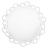Фигурная бумажная вырубка "Кружевная салфетка-5", цвет белый или по запросу, 1 шт., 10 см, арт. QS-A-13005-WH