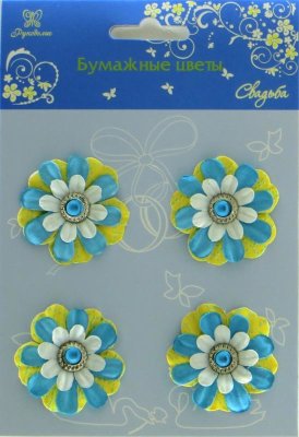 Бумажные цветы для ручного творчества, W1815 Принадлежности для скрапбукинга: Бумажные цветы для ручного творчества, W1815
