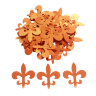 Дырокольные бумажные вырубки "Королевская лилия" оранжевый перелив, 25мм, 50 шт., арт. QS-99M-058-01