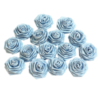Бумажные цветы "Розочки", цвет голубой лед, диаметр 20 мм, 15 шт., арт. QS-R-014-2