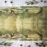 Салфетка для декупажа "Оливковая роща", квадрат, размер 33х33 см, 3 слоя