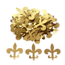 Дырокольные бумажные вырубки "Королевская лилия" золото, 25мм, 50 шт., арт. QS-99M-058-03