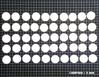 Дырокольные бумажные вырубки "Круги" белые, 25мм, 50 шт., арт. QS-99M-116-03