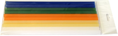 Клей цветной МИКС-2 для большого клеевого пистолета (уп.5цв., 10шт.), арт. 9002-2 Клей цветной МИКС-2 для большого клеевого пистолета (уп.5цв., 10шт.).
Длина 270мм, диаметр 11мм. Цвета: синий, зеленый, оранжевый, желтый, белый. Поставляется в упаковке 10шт. по две штуке каждого цвета.