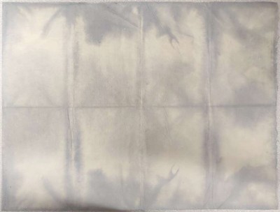 Корейская бумага ханди ручной выделки, микс серо-фиолетовый белый, лист А4+, арт. 7063-2 лист формата А4+ (серо-фиолетовый белый), плотность 70гр., (используется для листьев, фона, перьев, объемных цветов).