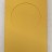 Малые открытки 3 шт., вырубка КРУГ, цвет ярко-желтый, размер при сложении 100х150мм