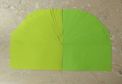 Листовая бумага зеленый микс 19х10 см, 30 листов, плотность бумаги 80 гр. Листовая бумага зеленый микс 19х10 см, 80 гр., 30 листов. Два оттенка зеленого. Для вырубок листьев, оригами и детского творчества
