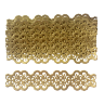 Фигурные бумажные вырубки "Бордюр-2", золото, 12,5х3 см, 8 шт., арт. QS-LR0386-02