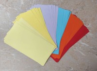 Листовая бумага желто-красный микс 21х10 см, 80 гр., 30 листов