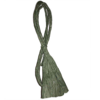 Круглая бумажная веревочка № 08: цвет Зеленый, 1 метр Twistart бумажная лента, 10 см (в раскрутке) х 1 м