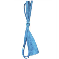 Плоская бумажная веревочка № 10: цвет Голубой, 1 метр