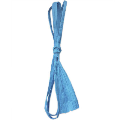 Плоская бумажная веревочка № 10: цвет Голубой, 1 метр Twistart бумажная лента, 4 см (в раскрутке) х 1 м