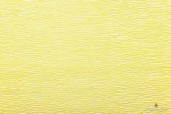 Крепированная бумага в рулоне (50х250см, 180гр.), цвет 574 желтый светлый Крепированная бумага в рулоне (50х250см, 180гр.), цвет 574 желтый светлый