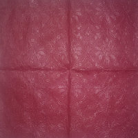 Салфетка для декупажа "Орнамент с набивным рисунком бордо", квадрат, размер 33х33 см, 3 слоя