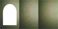 Большие открытки 3 шт., вырубка АРКА, фетр цвет оливковый