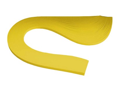 Бумага для квиллинга, желтый банановый, ширина 5 мм, 150 полос, 130 гр 150 одноцветных полосок (5х300мм), 130 гр.