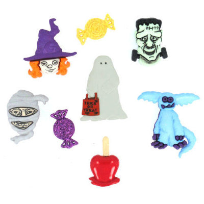 Набор пуговиц &quot;Assorted Halloween Buttons-Happy Haunting&quot;, 2991 Набор пуговиц "Assorted Halloween Buttons-Happy Haunting", 2991