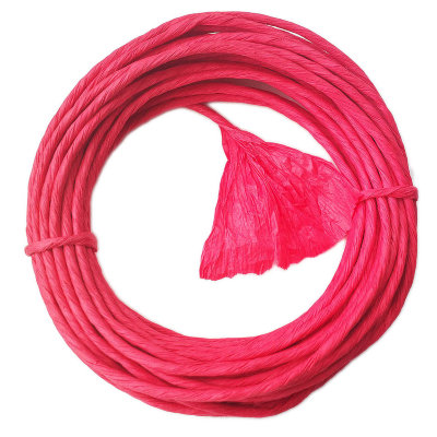 Круглая бумажная веревочка № 04: цвет Красный, 10 метров Twistart бумажная лента, 10 см (в раскрутке) х 10 м