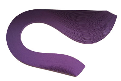 Бумага для квиллинга, 18 фиолетовый, ширина 7 мм, 100 полос, 150 гр 100 одноцветных полосок (7х325мм), 150 гр.