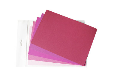 Листовая бумага для крупных элементов №27, 105х148мм, плотность бумаги 130 гр. розовый микс, 5 розовых тонов по 3 листа каждого тона, 15 листов, 105х148 мм, 130 гр.