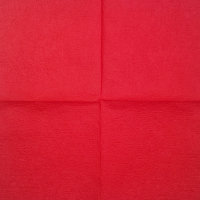 Салфетка для декупажа "Однотонная - Помидор", квадрат, размер 25х25 см, 1 слой