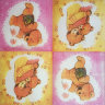 Салфетка для декупажа "Медвежьи объятия", квадрат, размер 25х25 см, 1 слой