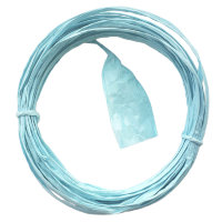 Плоская бумажная веревочка № 09: цвет Светло-голубой, 10 метров