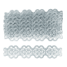 Фигурные бумажные вырубки "Бордюр-2", серебро, 12,5х3 см, 8 шт., арт. QS-LR0386-03