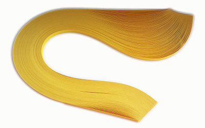 Бумага для квиллинга, желтый золотистый, ширина 10 мм, 150 полос, 130 гр 150 одноцветных полосок (10х300мм), 130 гр