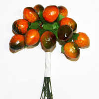 Декоративный букетик "Оранжевые ягоды", DKB018