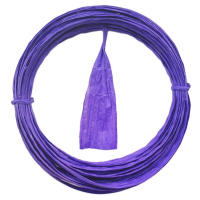 Плоская бумажная веревочка № 12: цвет Фиолетовый, 10 метров Twistart бумажная лента, 4 см (в раскрутке) х 10 м
