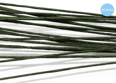 Проволочки зеленые (диаметр 0.8 мм, длина 360мм), 10 шт., арт. 8318 Проволочки обернуты зеленой бумагой в упаковке 10 шт. Предназначены для изготовления стеблей цветов.