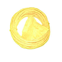Круглая бумажная веревочка № 16: цвет Желтый, 5 метров