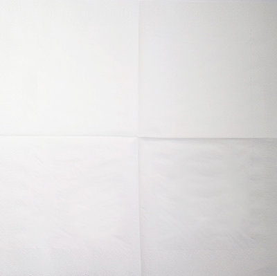 Салфетка для декупажа &quot;Однотонная - Белый Лед&quot;, квадрат, размер 33х33 см, 3 слоя Салфетка для декупажа "Однотонная - Белый Лед", квадрат, размер 33х33 см, 3 слоя