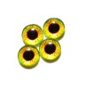 Стеклянные радужно-желтые глазки, 10 мм, 4 шт., арт. GL-1002