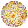 Салфетка для декупажа "Цветочный орнамент на яйцах", фигурный круг, диаметр 32 см, 3 слоя