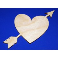 Панно Сердце со стрелой, 25 см, арт.MR-046681