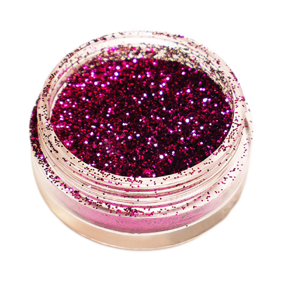 Блестки-глиттер, Р02-22 Вишнёво-розовый Рассыпчатые блестки-глиттер мелкой шестигранной фракции (0,02мм), в прозрачной баночке 1,5х3,0см