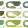 900 полос корейская бумага для квиллинга, зеленый микс, 116гр., ширина 5 мм, арт. 35GMIX05270