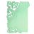 Фигурные бумажные вырубки "Кружевная салфетка-4", пастельный зеленый, 13,5х9 см, 4 шт., арт. QS-LR0405-12
