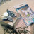 Фигурные картонные вырубки "Подарочная коробочка с бабочкой", серебро голография, 4 элемента, арт. QS-BOX001