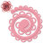 Фигурные бумажные вырубки "Розы" розовый пастельный, 3шт., арт. QS-S4-352-02
