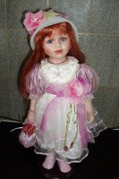 Фарфоровая кукла "Валентина", 46 см, арт. 16093