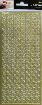 Наклейки &quot;Полосы CL4&quot; / Золото A-P-0468-G Наклейки "Полосы CL4" / Золото                                 Золотые наклейки Peel-Offs (Нидерланды)
В набор входит 1 лист наклеек формата 10х23см с  8-ю длинными полосками - узорами на золотом фоне.
