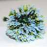 Декоративный букетик св.голубой, DKB027J, 12 отдельных веточек, диаметр 2,5 см