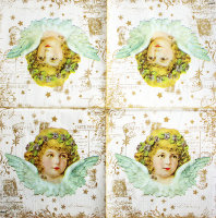 Салфетка для декупажа "Лицо ангела", 33х33 см, 3 слоя, арт. SDL-LMD-020817